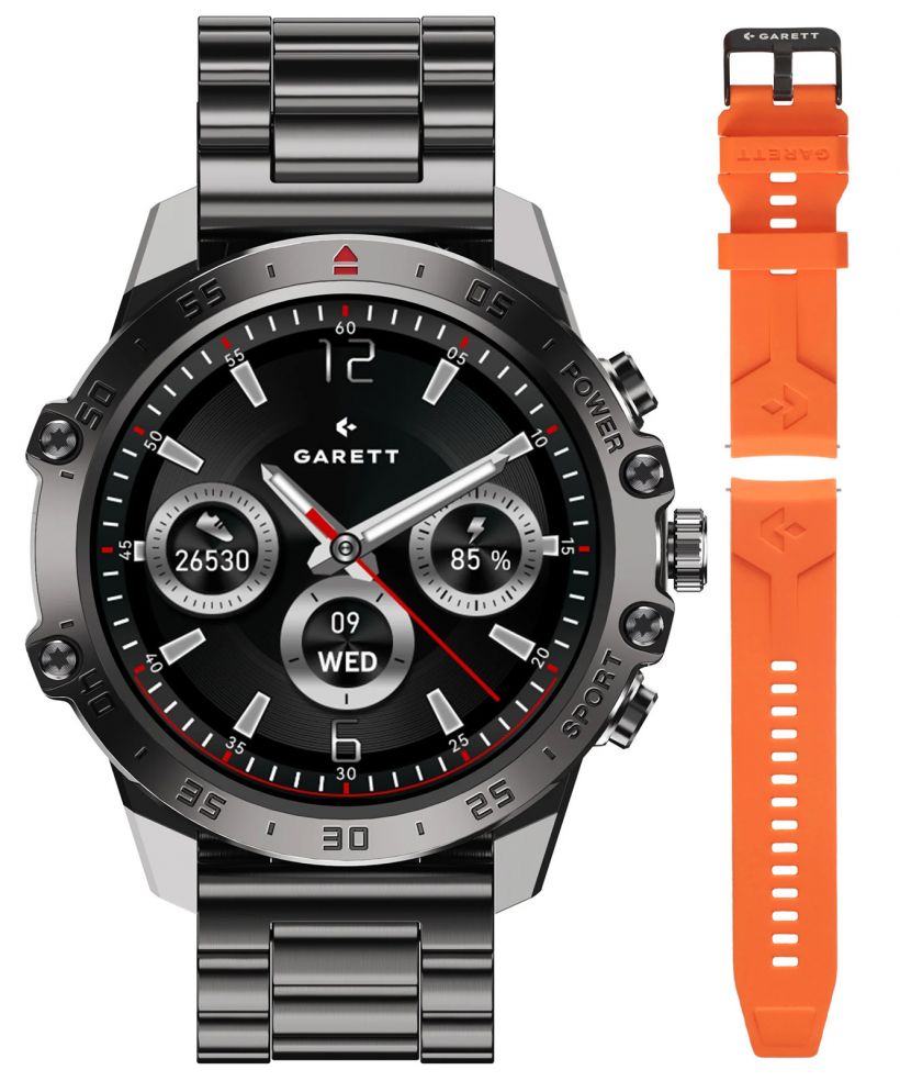 Smartwatch barbatesc Garett V14 Negru SET