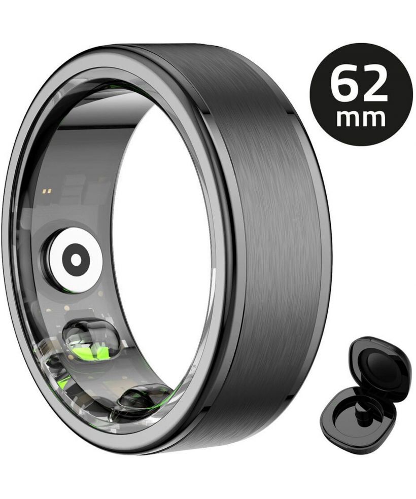Smartring unisex Manta OneRing Negru 62 mm