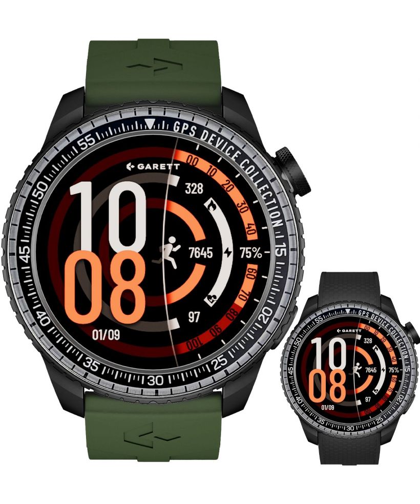 Smartwatch barbatesc Garett Compass Black SET