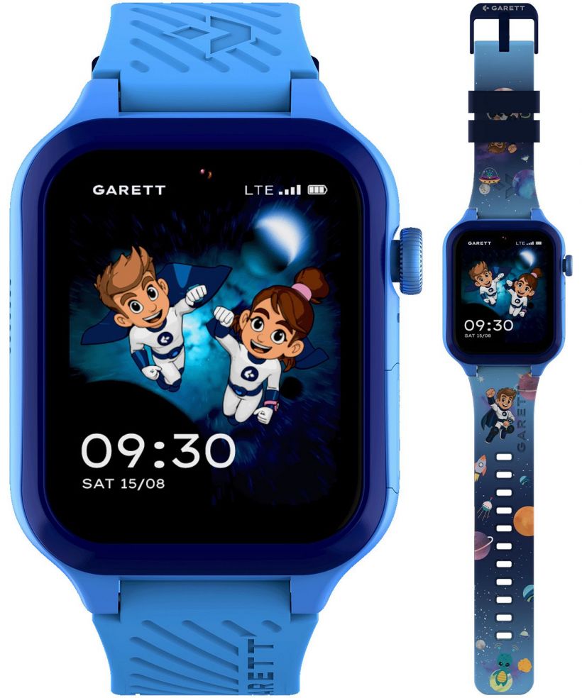 Smartwatch pentru copii Garett Kids Essa AI 4G Albastru SET