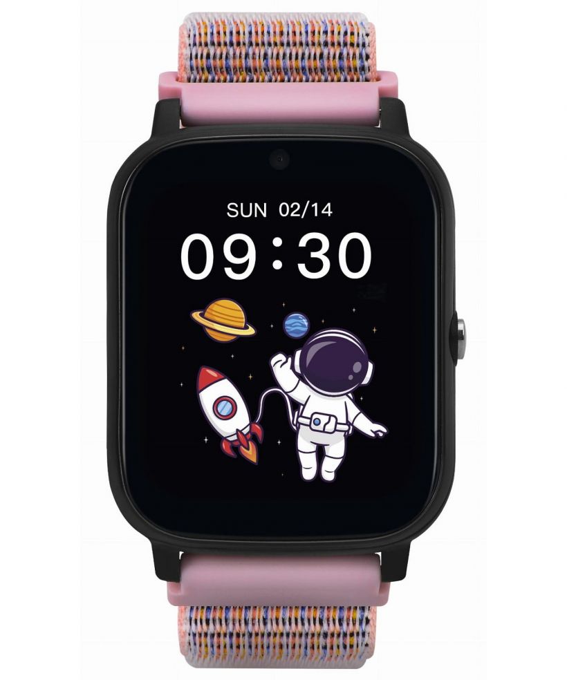 Smartwatch pentru copii Garett Kids Tech 4G Roz Velcro