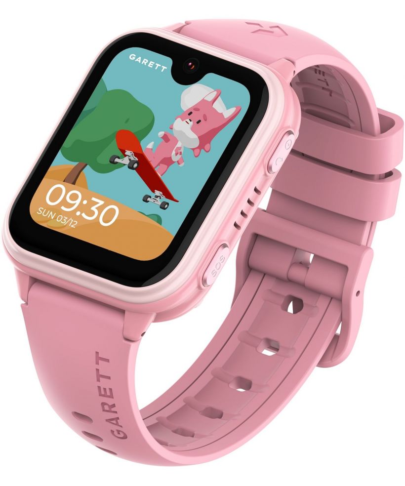 Smartwatch pentru copii Garett Kids Vibe 4G Roz