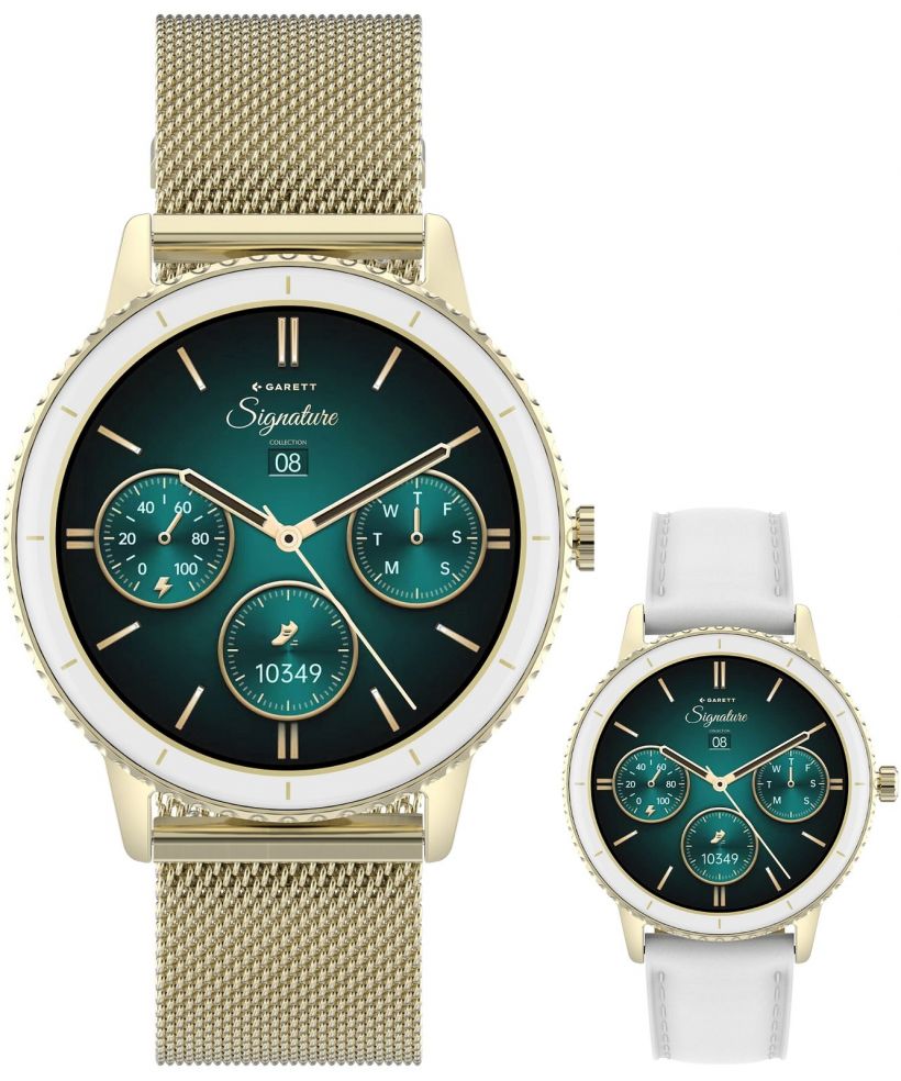 Smartwatch dama Garett Signature Grace Gold Mesh SET