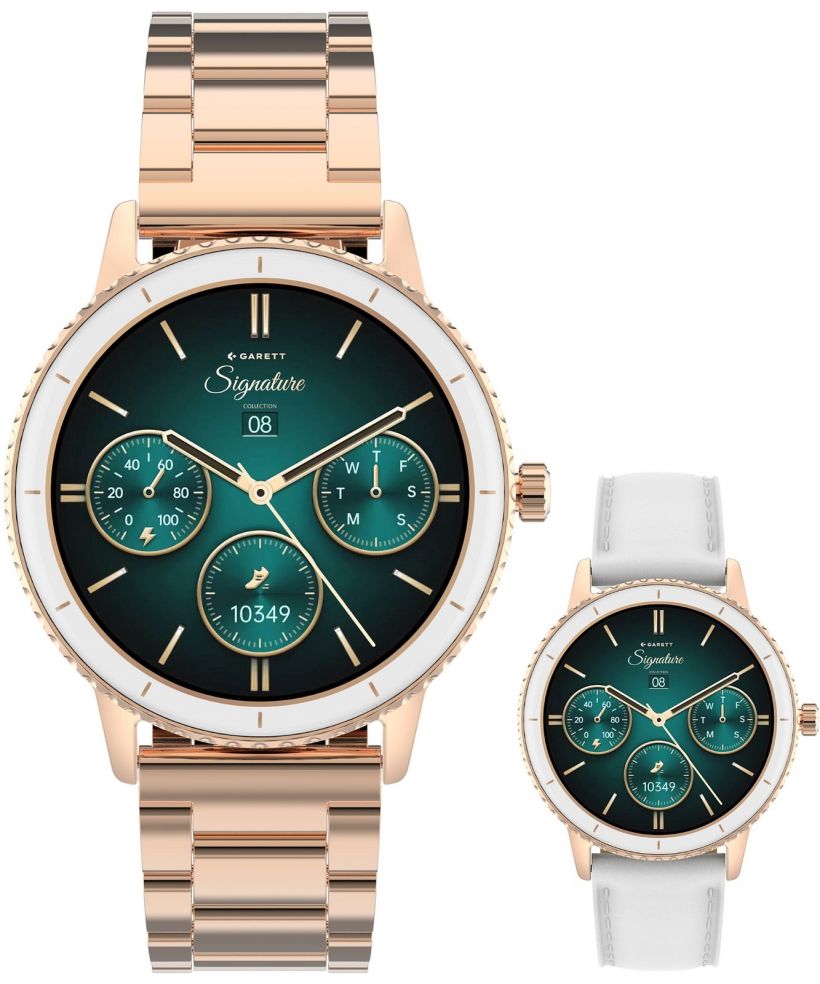 Smartwatch dama Garett Signature Grace Rose Gold Solid SET