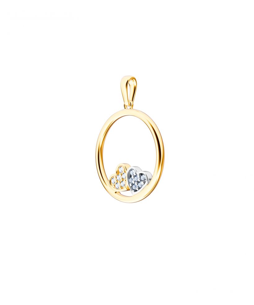 Pandantiv Bonore - Aur 585 - Cubic Zirconia