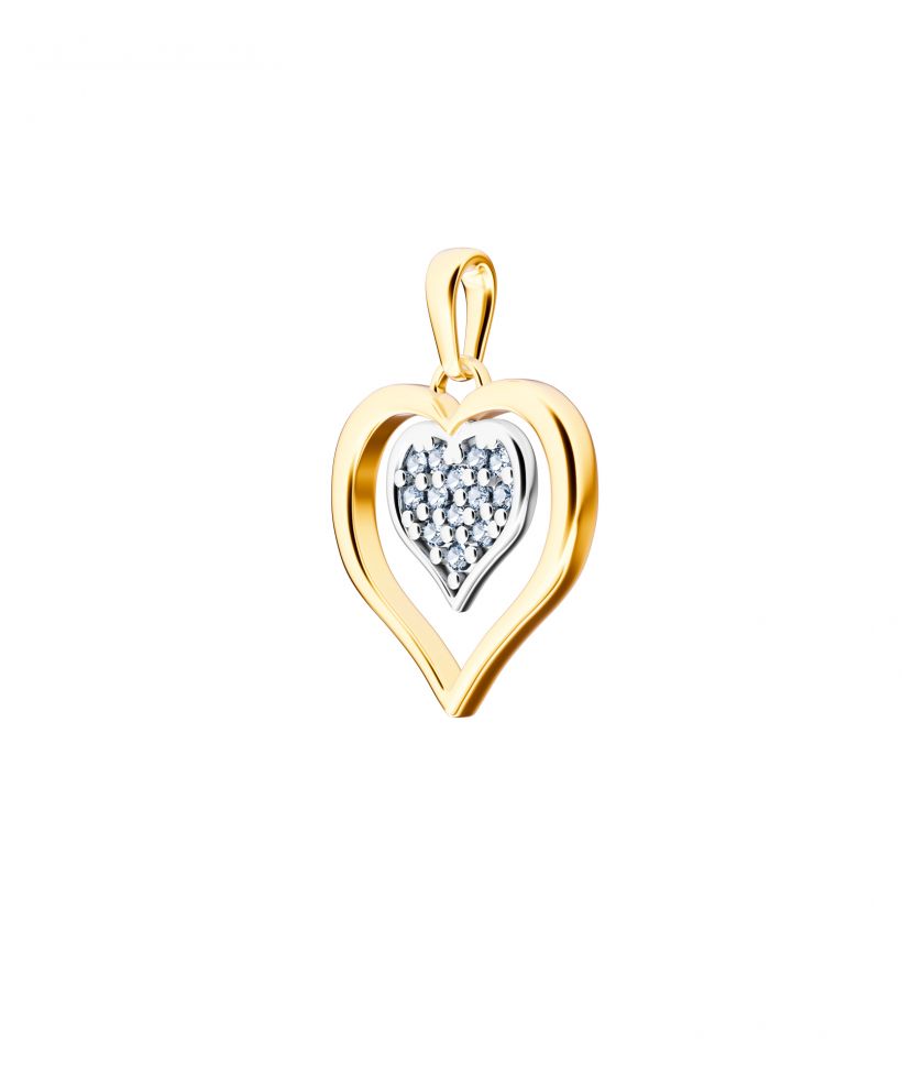 Pandantiv Bonore - Aur 585 - Cubic Zirconia