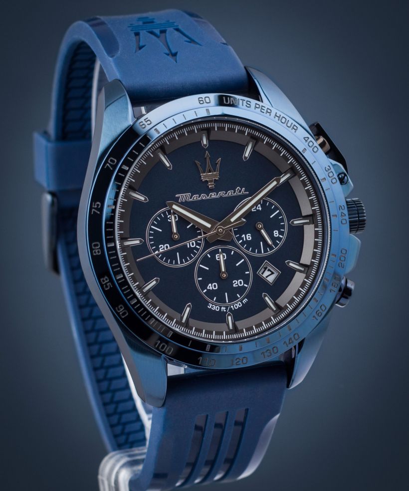 Ceas barbatesc Maserati Traguardo Chronograph Blue Edition