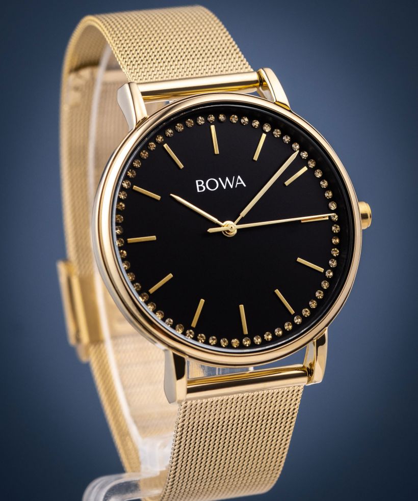 Ceas dama BOWA Rio Black-Gold Mesh 38