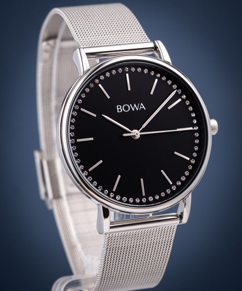 Ceas dama BOWA Rio Black-Silver Mesh 38
