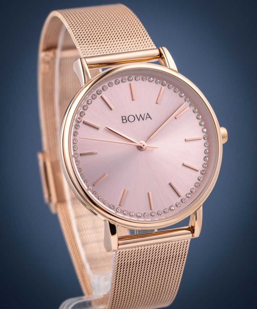 Ceas dama BOWA Rio Full Rose Gold Mesh 38