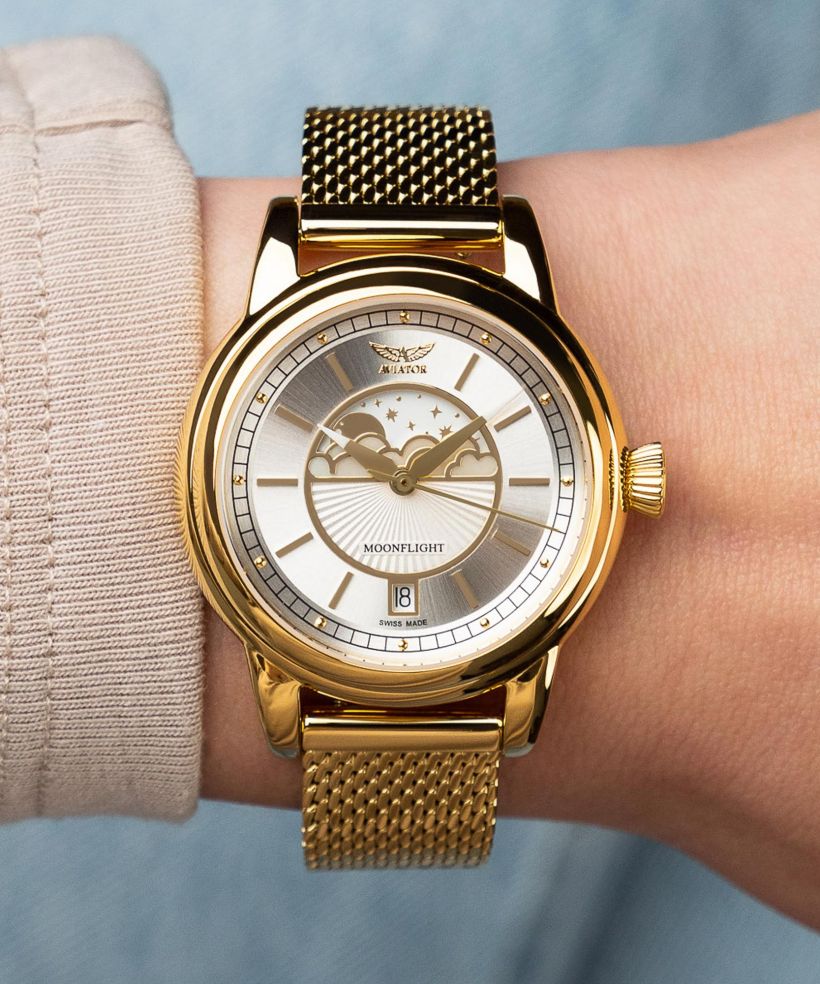 Ceas dama Aviator Douglas Moonflight Limited Edition