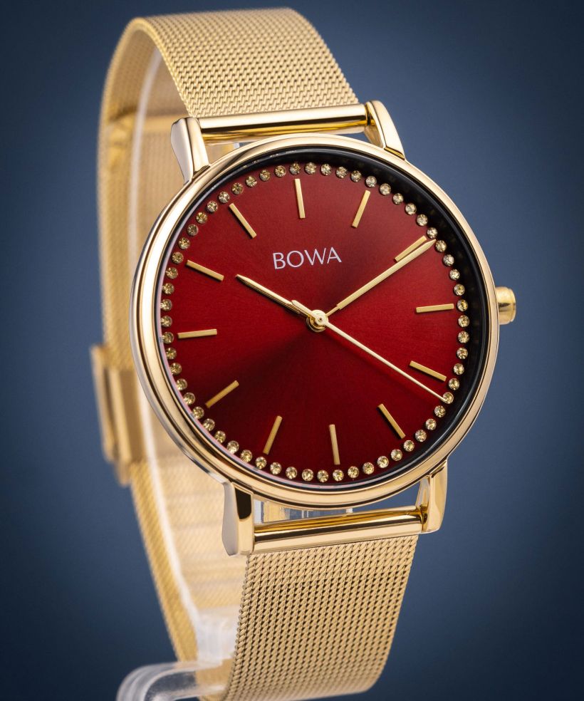 Ceas dama BOWA Rio Red-Gold Mesh 38