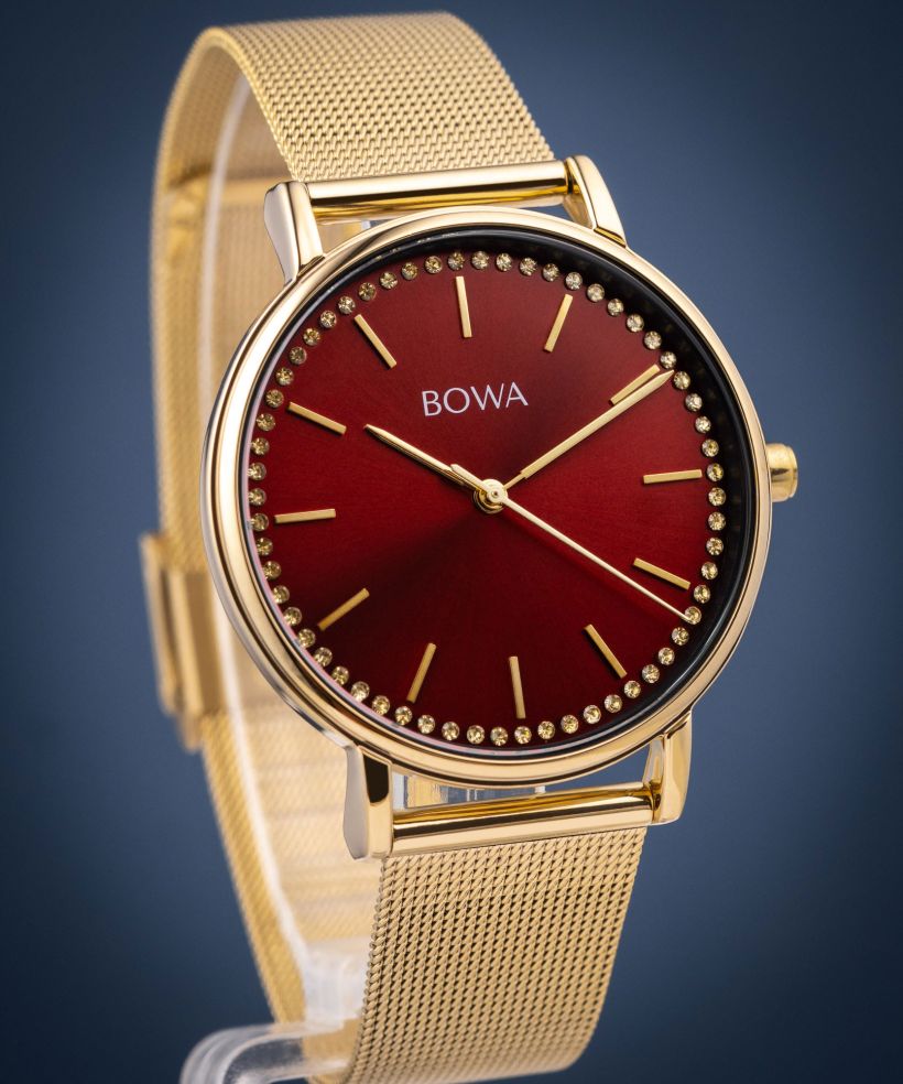 Ceas dama BOWA Rio Red-Gold Mesh 38