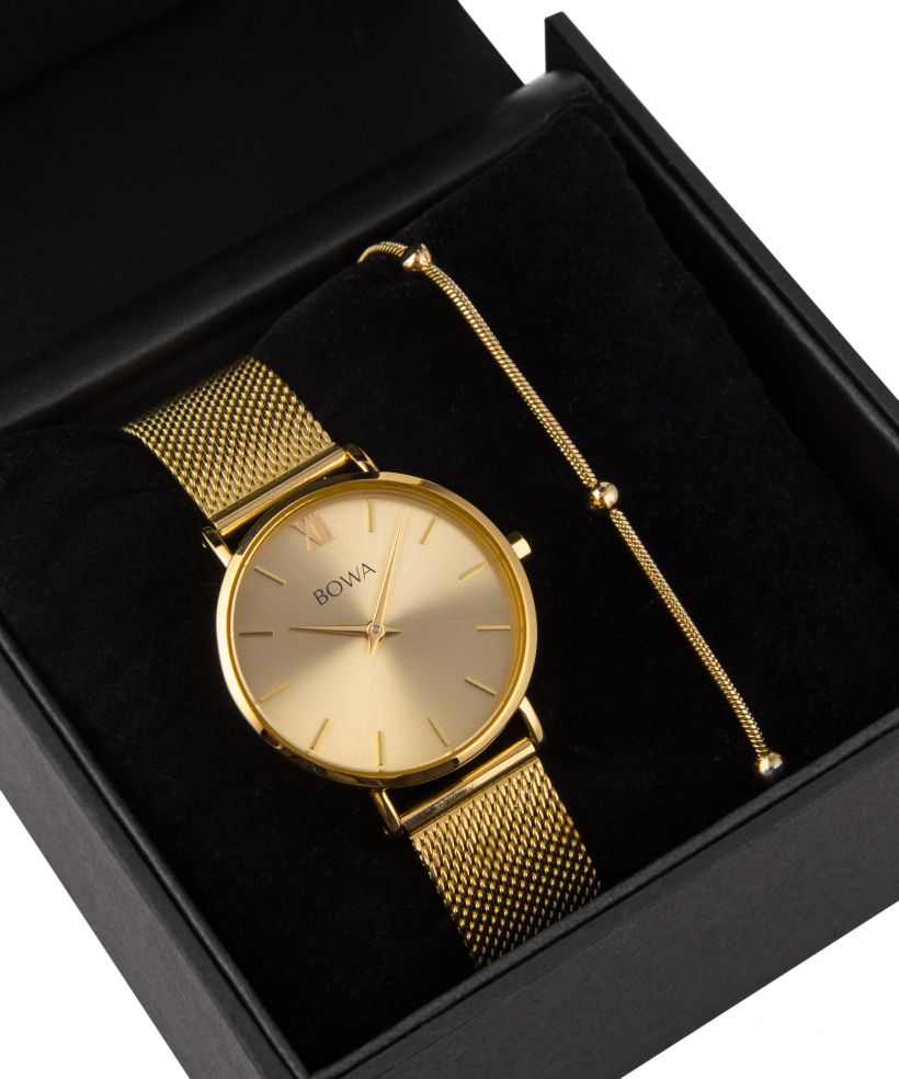 BOWA London Full Gold 33 Gift Set (ceas + brățară)