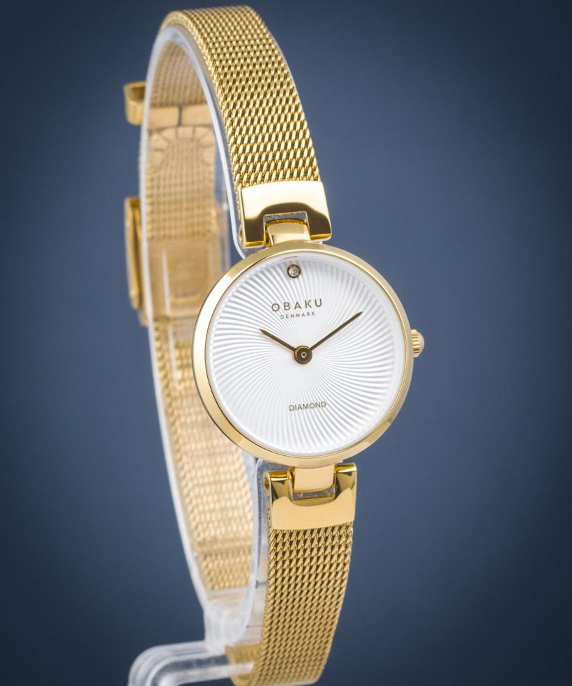 Ceas dama Obaku Diamant Petite Gold