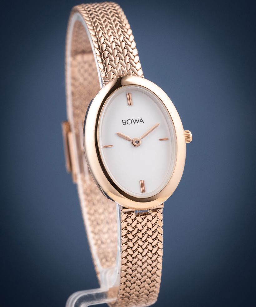Ceas dama BOWA Oslo White Rose-Gold Mesh 23