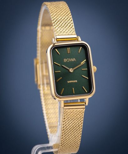 Ceas dama BOWA Dubai Green-Gold Mesh 20
