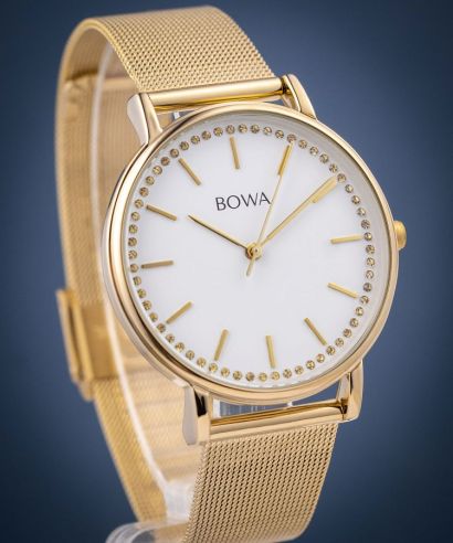 Ceas dama BOWA Rio White-Gold Mesh 38