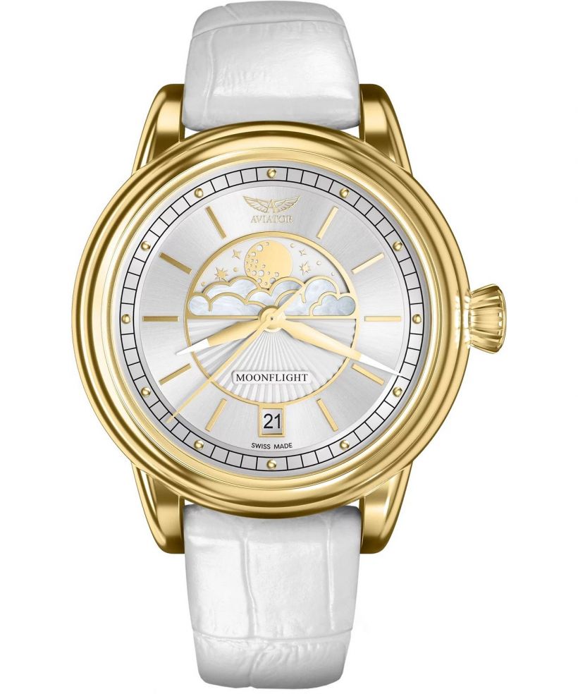 Ceas dama Aviator Douglas Moonflight Limited Edition