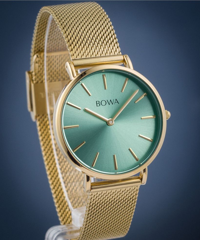 Ceas dama BOWA New York Petite Mint-Gold Mesh 34