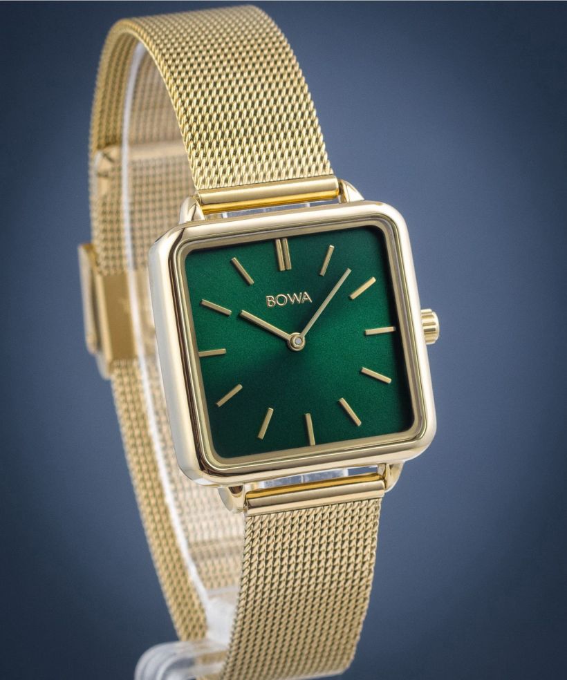 Ceas dama BOWA Vienna Green Gold Mesh 29