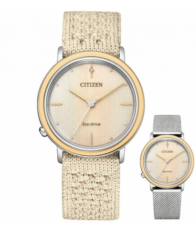 Ceas dama Citizen Sapphire Diamonds Solar Gift Set