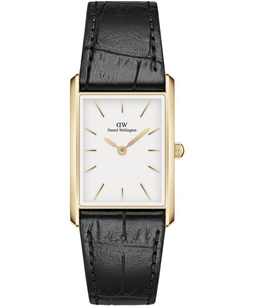 Ceas dama Daniel Wellington Bound Black Crocodile Gold 22