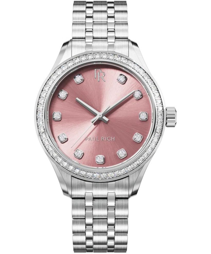 Ceas dama Paul Rich Crystelle Silver Pink