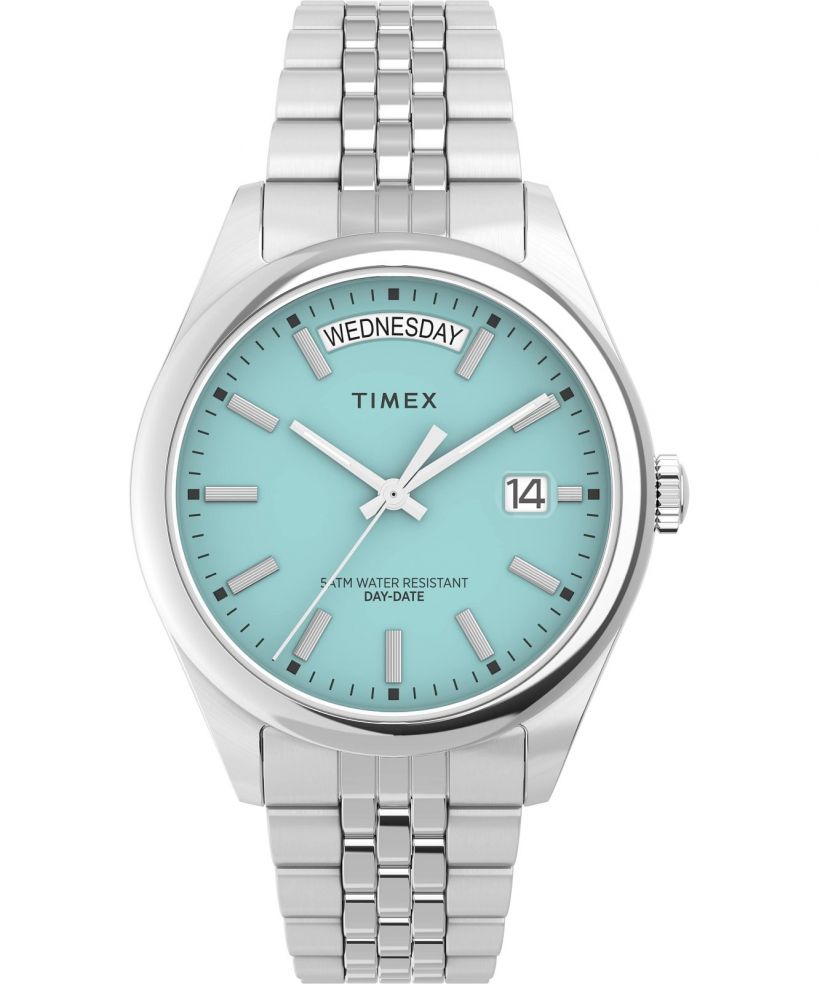 Ceas dama Timex Legacy Day and Date Tiffany Blue