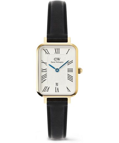 Ceas dama Daniel Wellington Quadro Roman Numerals Date Sheffield Gold