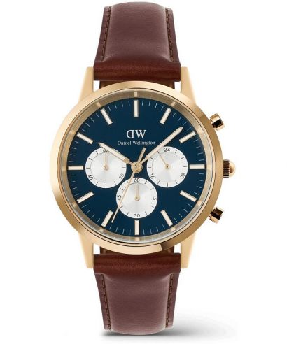 Ceas barbatesc Daniel Wellington Iconic St Mawes Arctic Panda Gold Chronograph