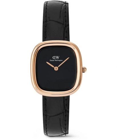 Ceas dama Daniel Wellington Margot Reading Onyx Ceramic Rose Gold