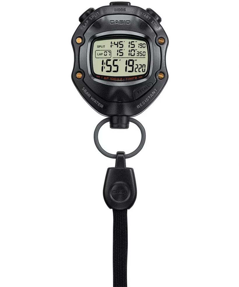 Ceas de Buzunar Casio Digital Black Stopwatch