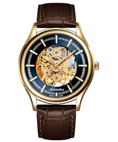 Ceas barbatesc Adriatica Classic Skeleton Automatic