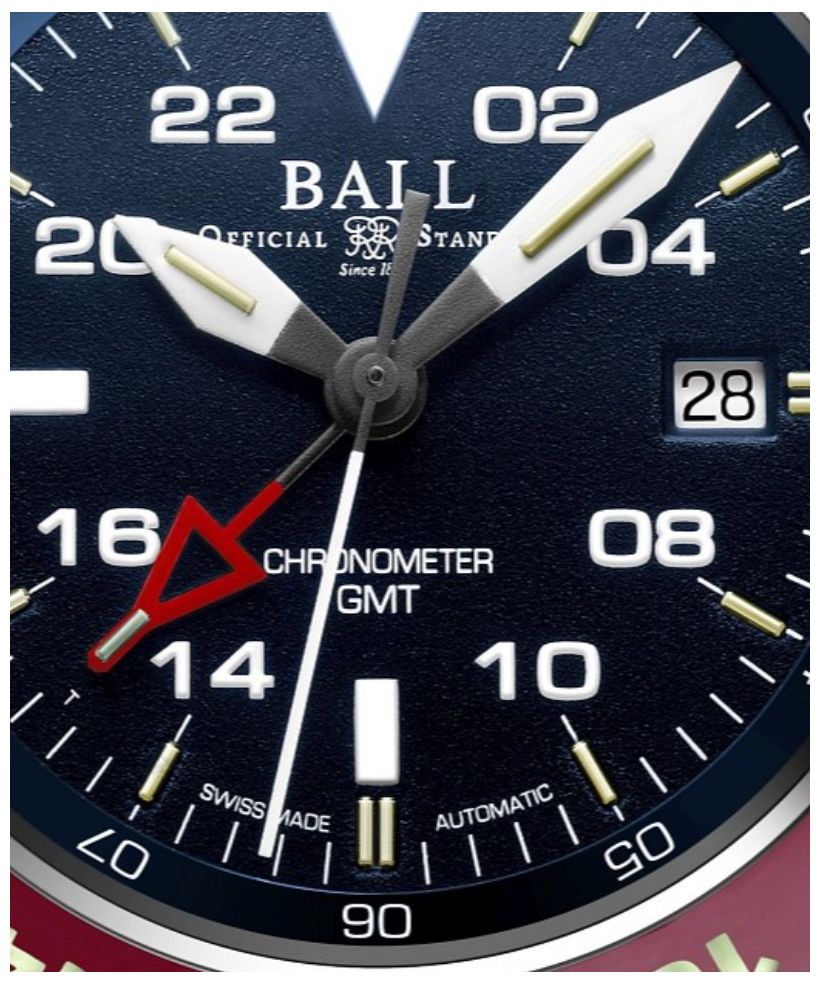 Ceas Barbatesc Ball Engineer Hydrocarbon AeroGMT II Automatic Chronometer