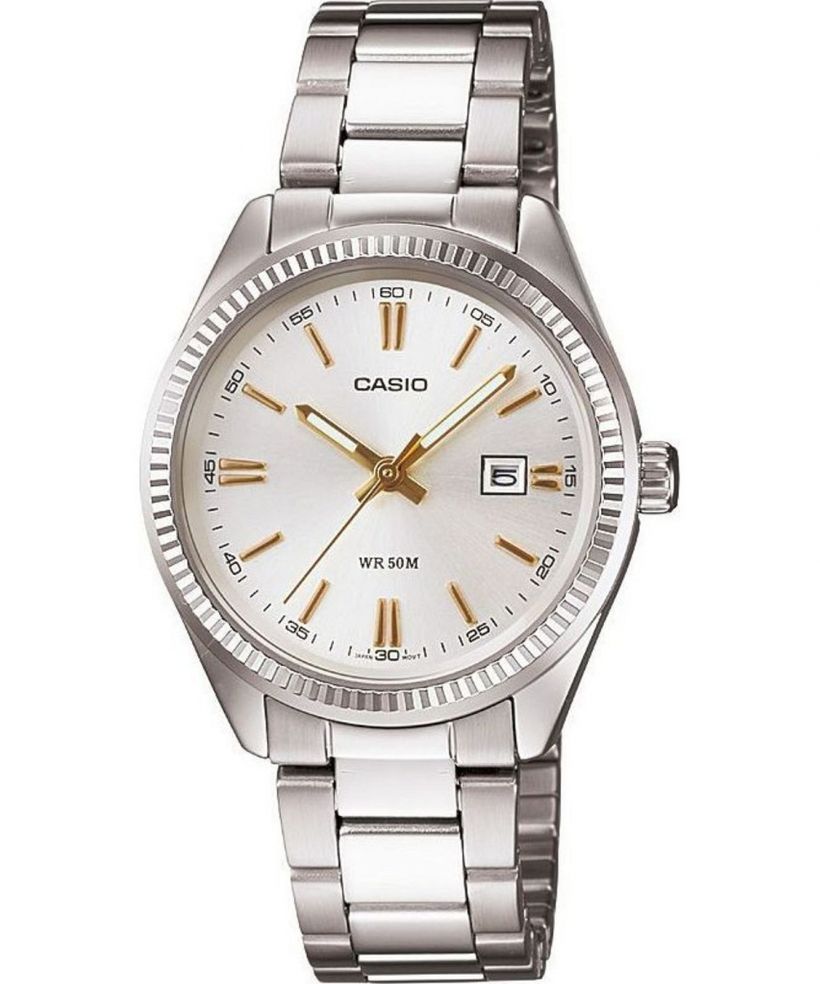 Ceas barbatesc Casio MTP alb