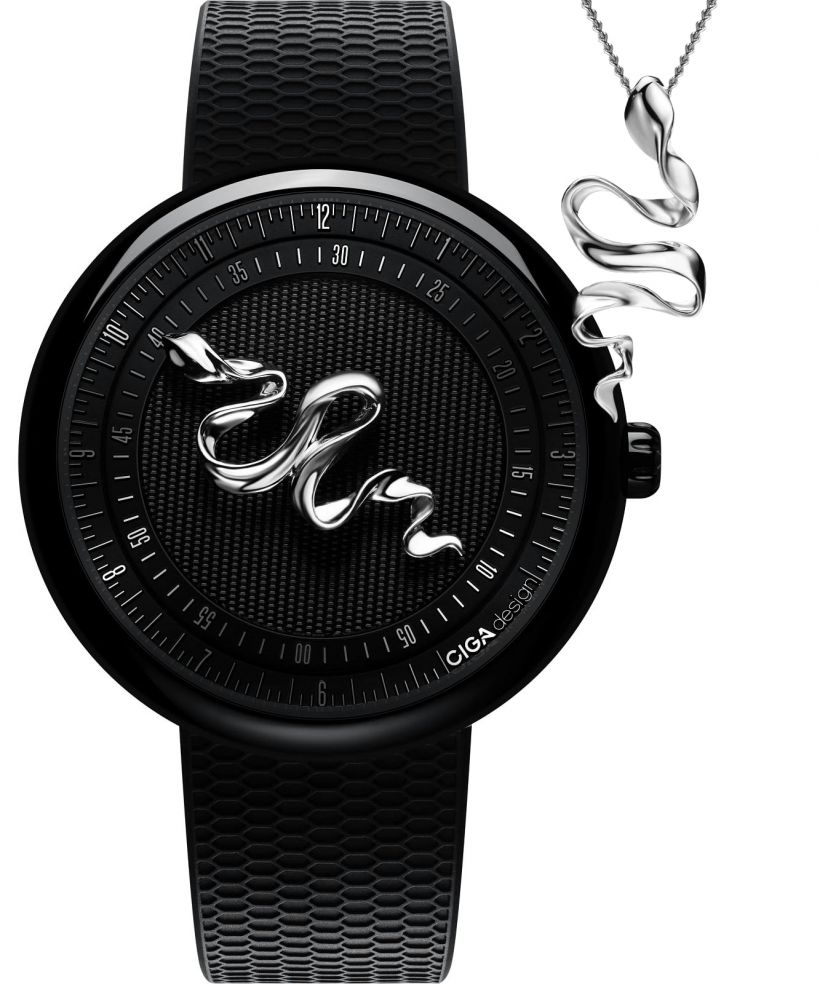 Ceas barbatesc Ciga Design Legend of Serpent Automatic Silver 925 Edition GPHG 2021 SET