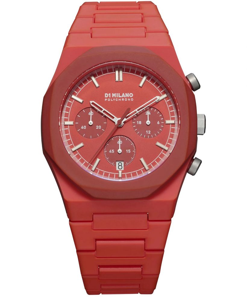 Ceas barbatesc D1 Milano Red Blast Polychrono Chronograph