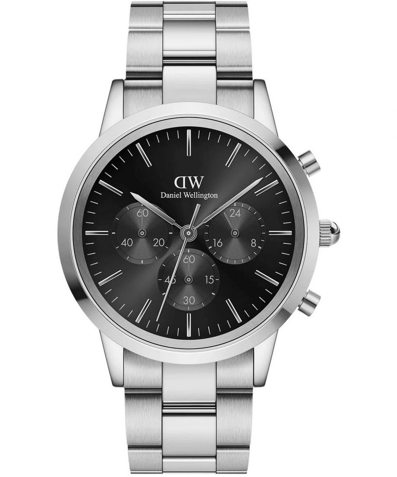 Ceas barbatesc Daniel Wellington Iconic Chronograph Link Onyx S 42