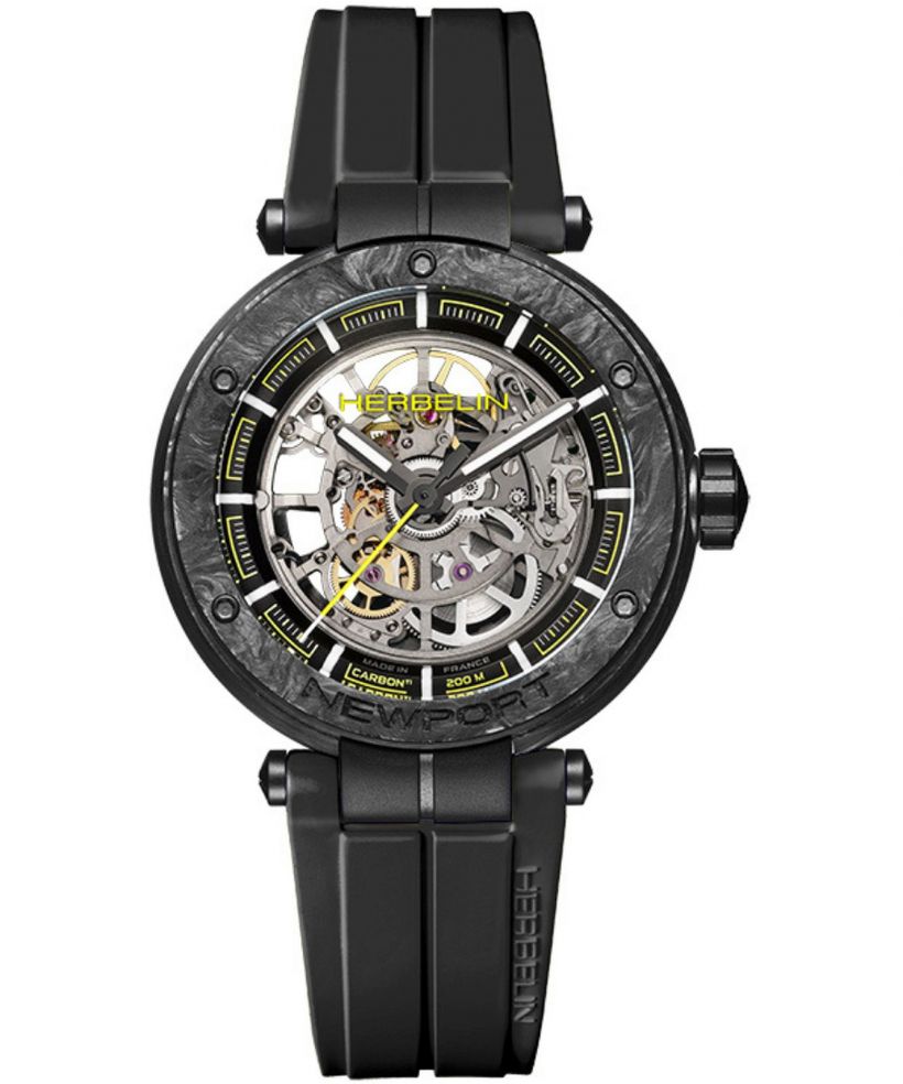 Ceas barbatesc Herbelin Newport Carbon Skeleton Titanium Automatic Limited Edition