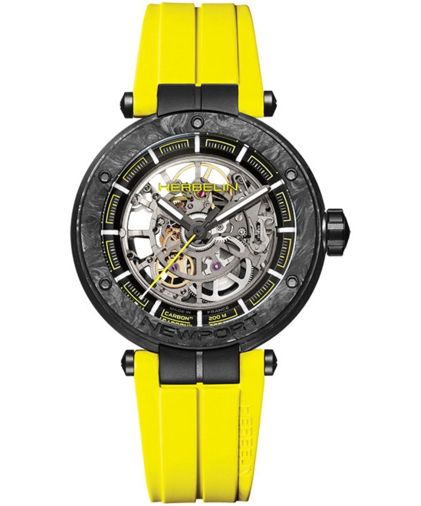 Ceas barbatesc Herbelin Newport Carbon Skeleton Titanium Automatic Limited Edition