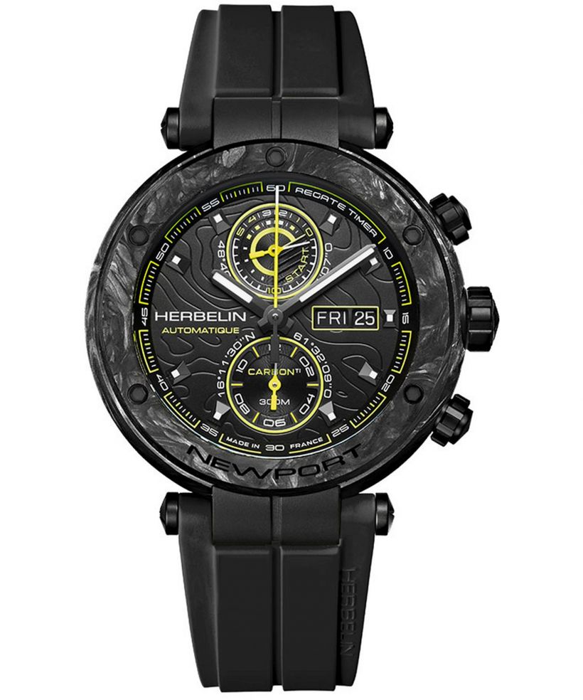 Ceas barbatesc Herbelin Newport Carbon Titanium Automatic Chronograph Limited Edition