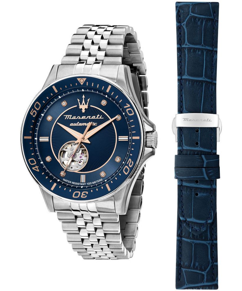 Ceas barbatesc Maserati Sfida Open Heart Automatic SET