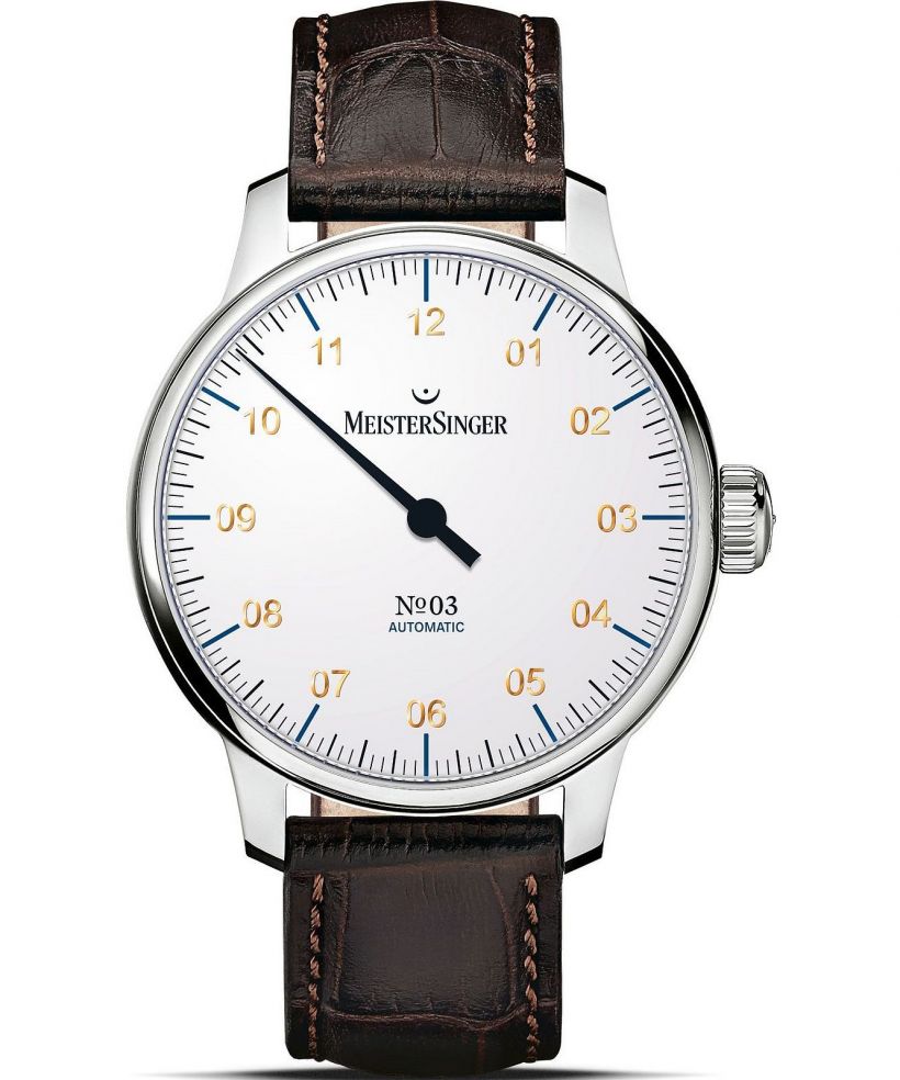 Ceas barbatesc Meistersinger N°03 White Automatic