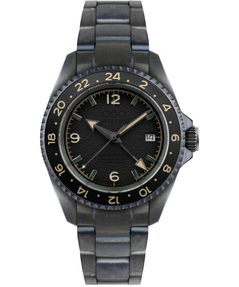 Ceas barbatesc Out of Order Black Trecento Swiss Automatic GMT
