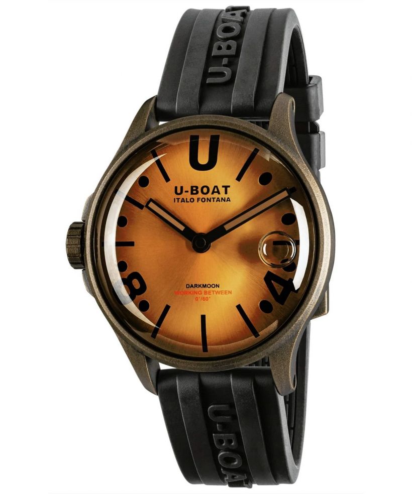 Ceas barbatesc U-Boat Darkmoon Black Vintage