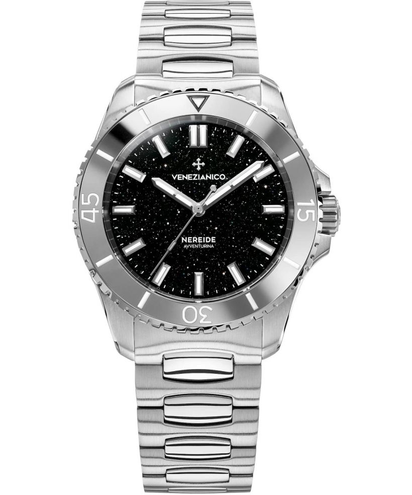 Ceas barbatesc Venezianico Nereide 39 Avventurina Nera Automatic