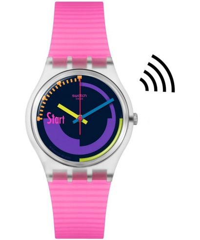 Ceas unisex Swatch Neon Pink Podium Pay!