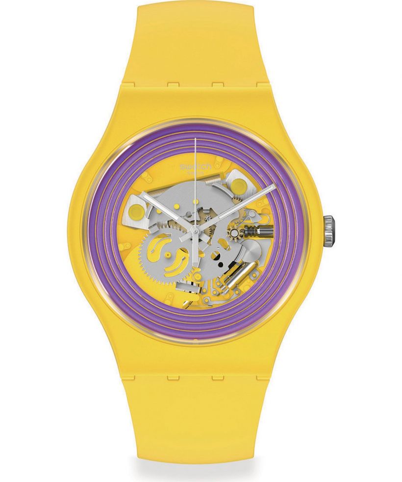 Ceas Unisex Swatch Purple Rings Yellow