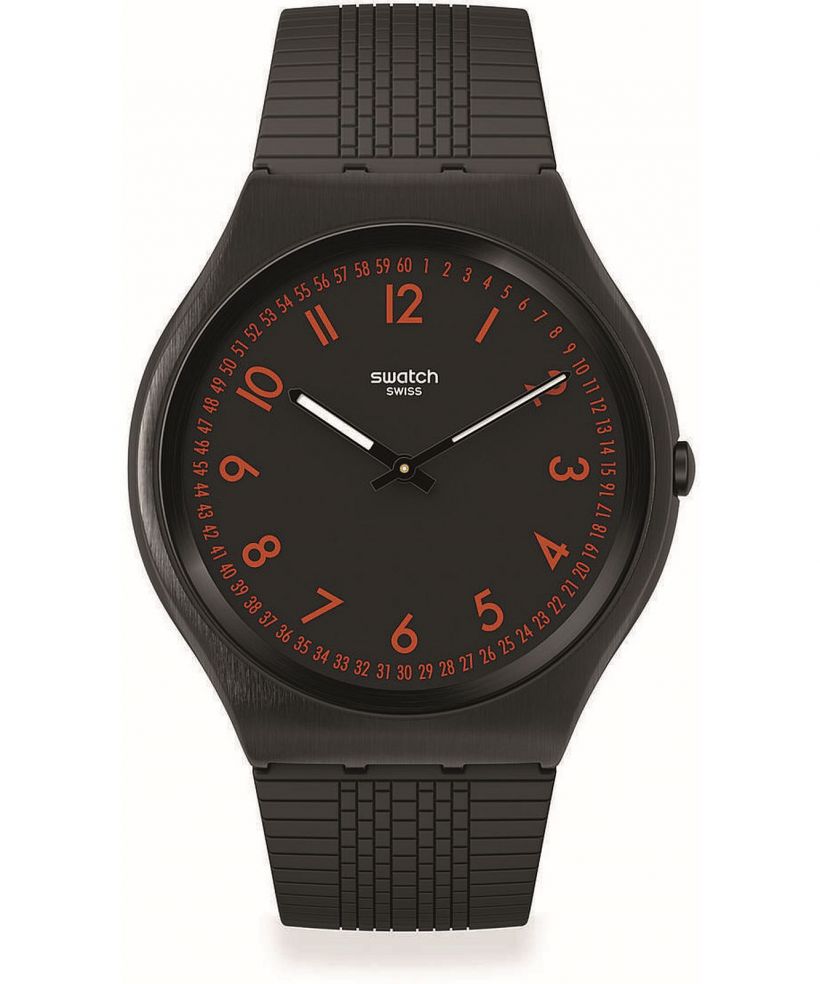Ceas Unisex Swatch Skin Irony Brushed Red